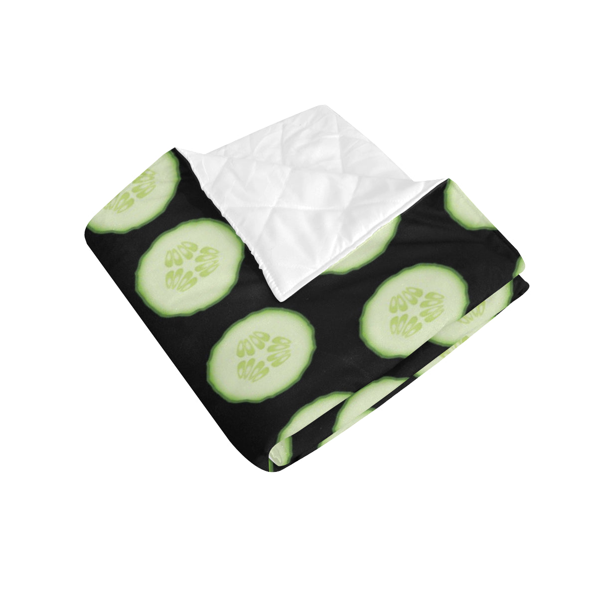 Cucumber Pattern Print Design CC02 Premium Quilt