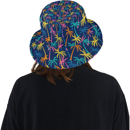 Palm Tree Pattern Print Design PT013 Unisex Bucket Hat