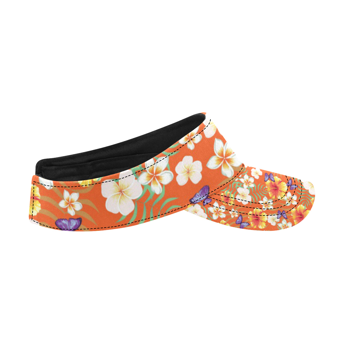 Tropical Flower Pattern Print Design TF027 Unisex Sun Visor