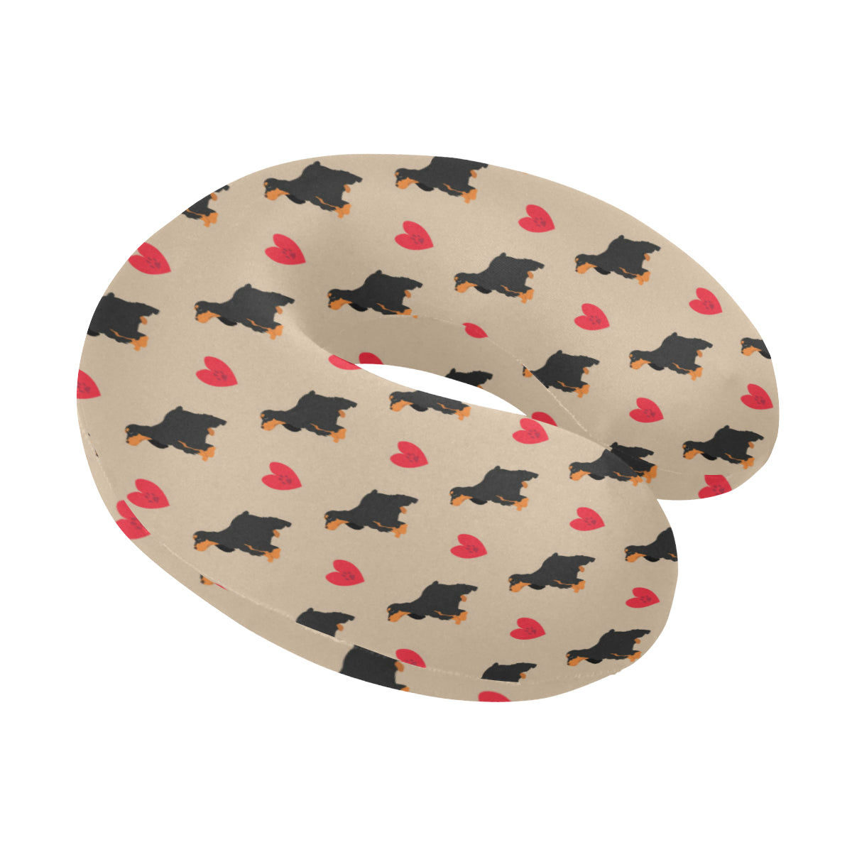 Cocker Pattern Print Design 02 U-Shaped Travel Neck Pillow