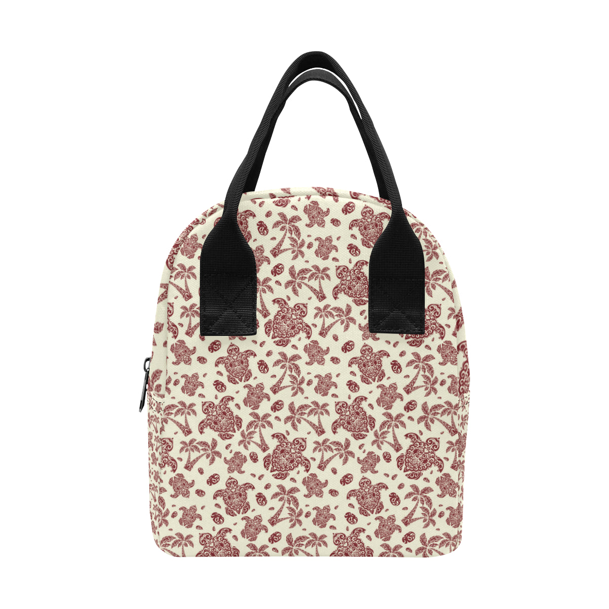 Polynesian Tattoo Turtle Themed Insulated Lunch Bag