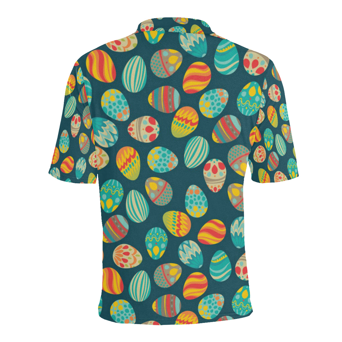 Easter Eggs Pattern Print Design RB09 Men Polo Shirt
