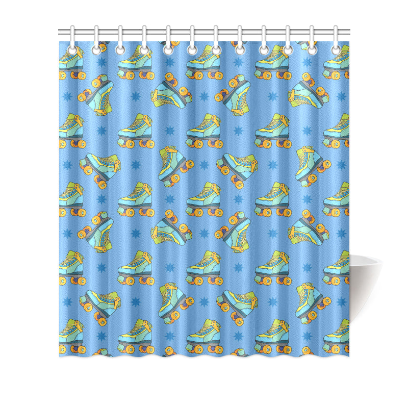 Roller skate Pattern Print Design A04 Shower Curtain