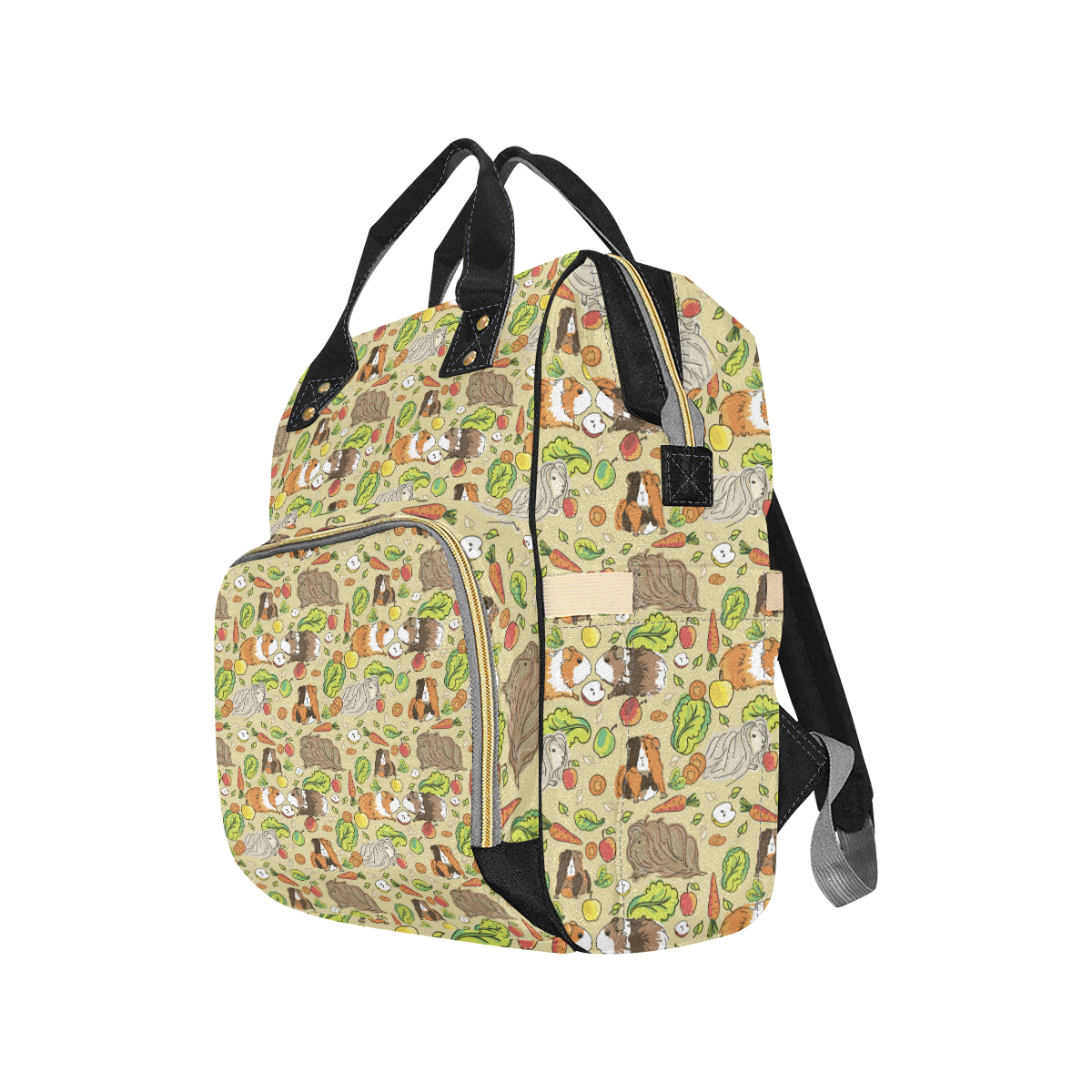 Guinea Pig Pattern Print Design 02 Diaper Bag Backpack