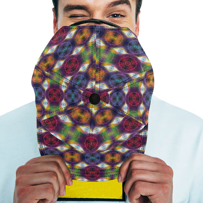 Chakra Eye Print Pattern Snapback Cap