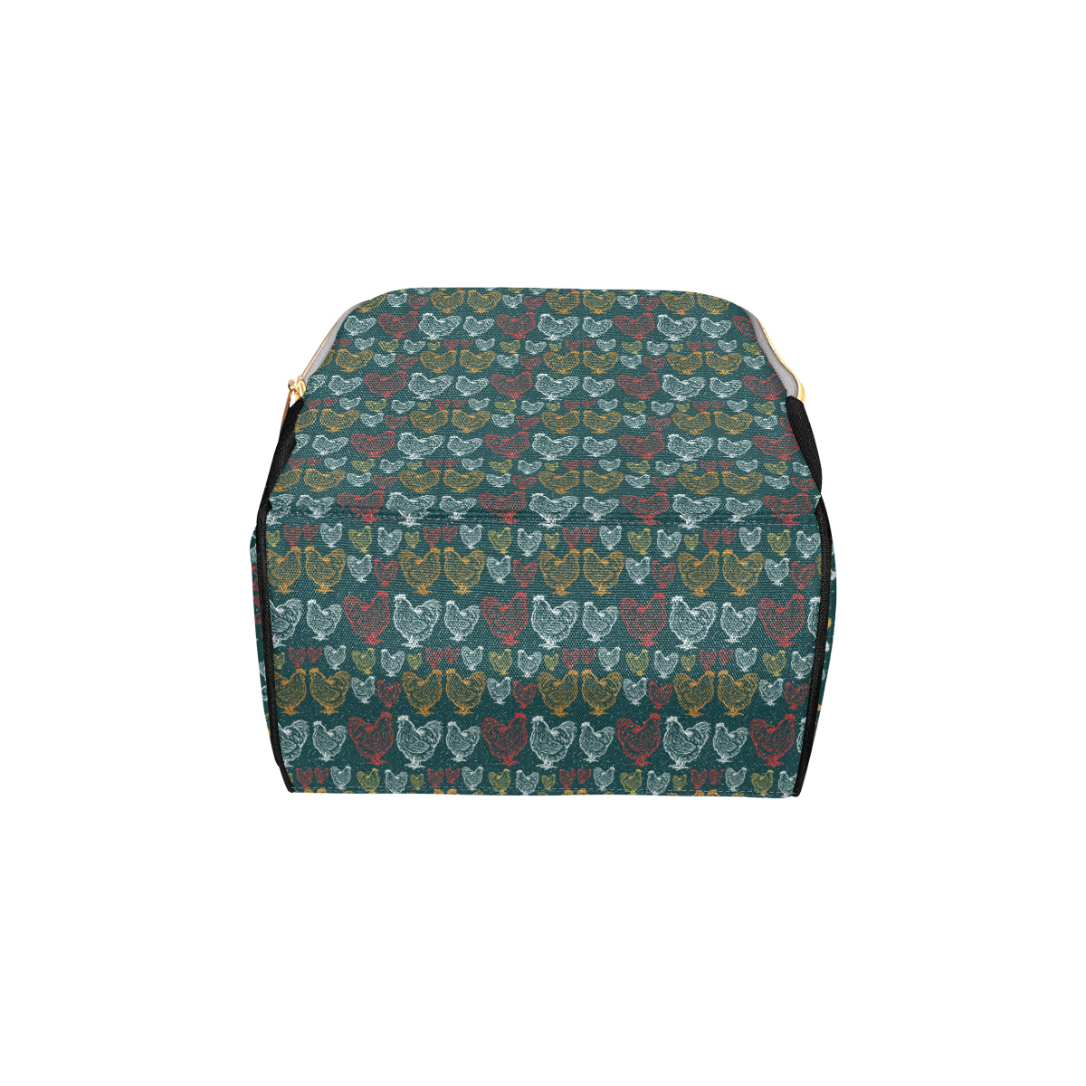 Rooster Hand Draw Design Diaper Bag Backpack