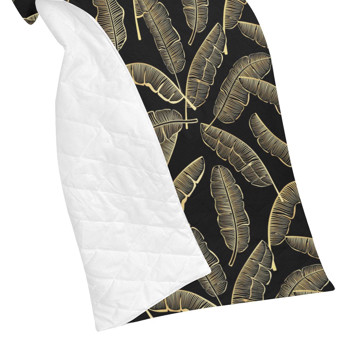 Banana Leaf Pattern Print Design BL07 Premium Quilt