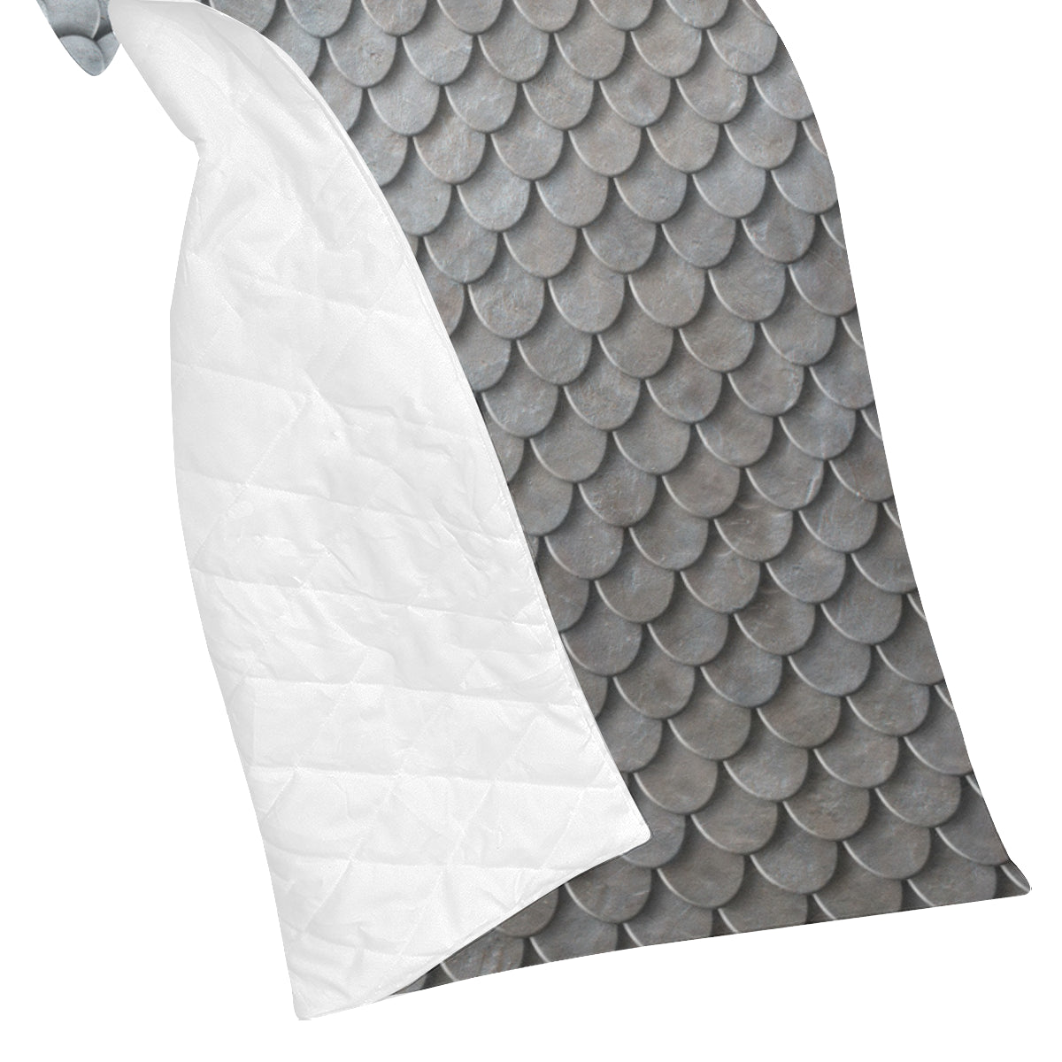 Armor Scales Pattern Print Design 03 Premium Quilt