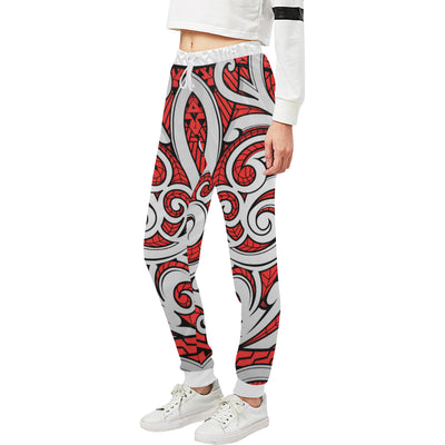 Maori Polynesian Themed Design Print Unisex Sweatpants