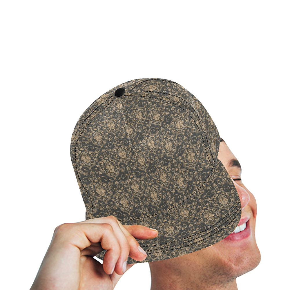 Damask Elegant Luxury Print Pattern Snapback Cap