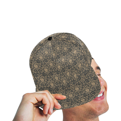 Damask Elegant Luxury Print Pattern Snapback Cap