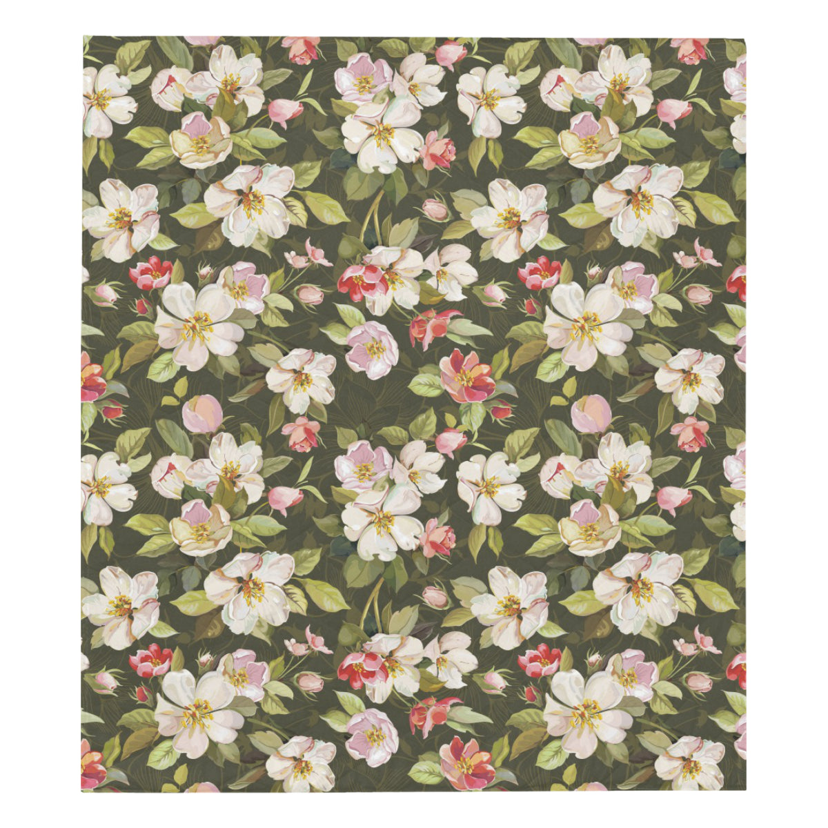 Apple blossom Pattern Print Design AB01 Premium Quilt