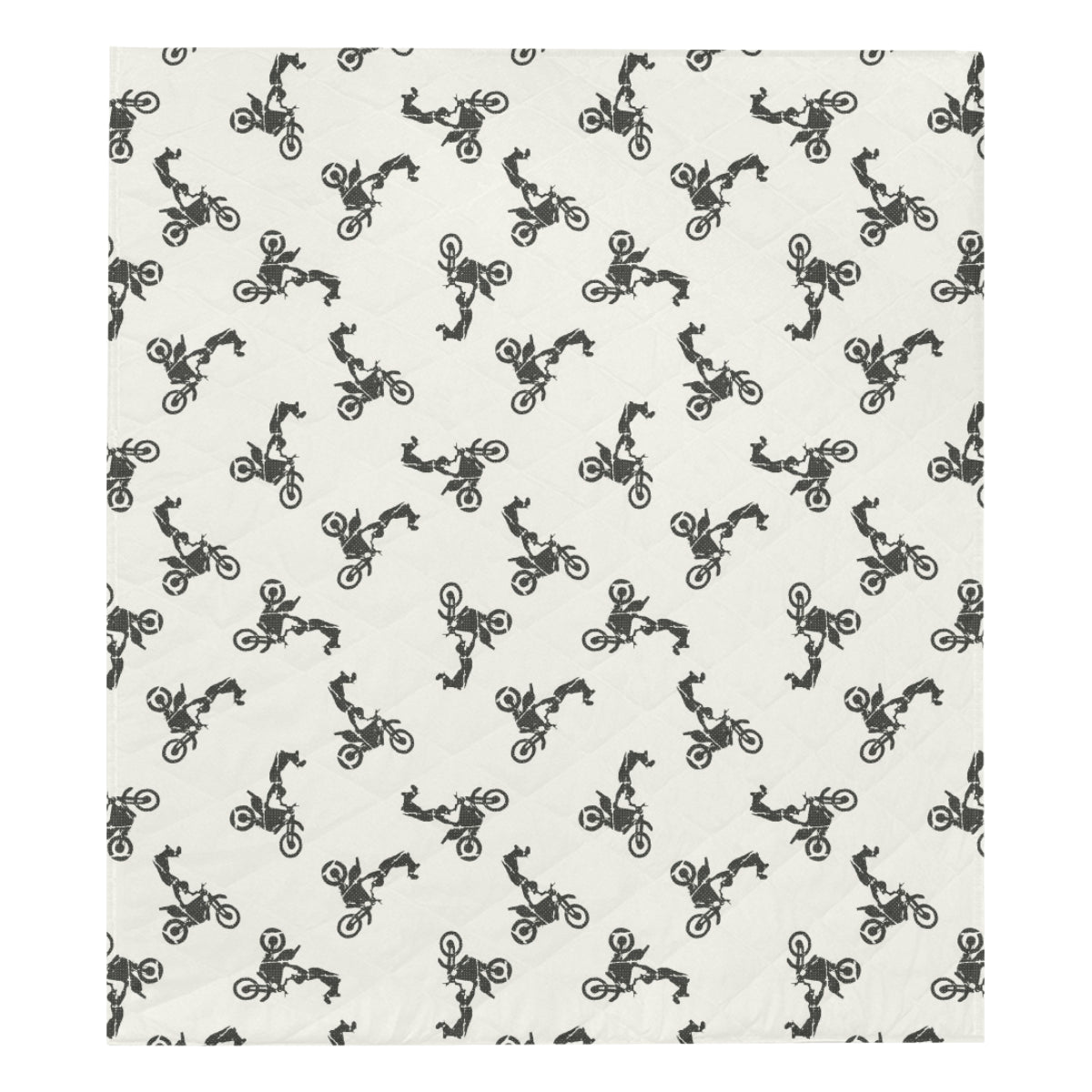 Motocross Pattern Print Design 03 Premium Quilt