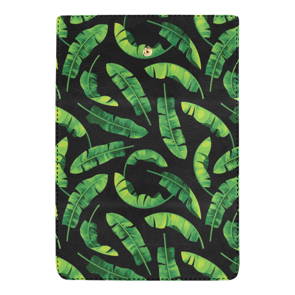 Banana Leaf Pattern Print Design BL02 Women's Trifold Wallet