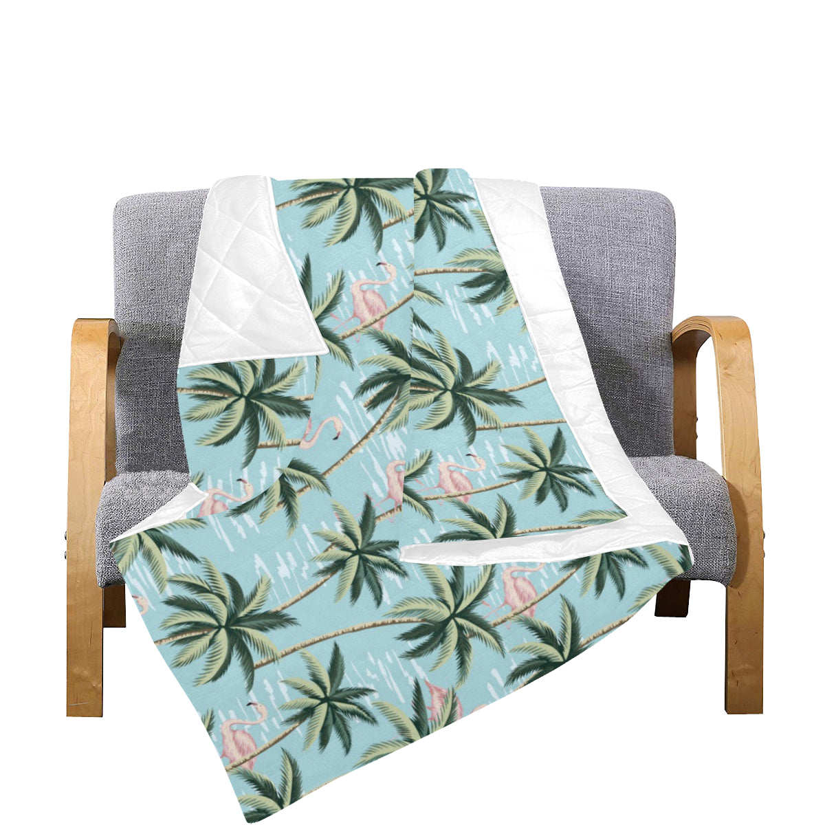 Palm Tree Pattern Print Design PT05 Premium Quilt