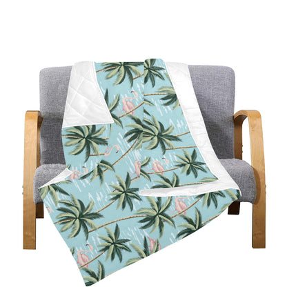 Palm Tree Pattern Print Design PT05 Premium Quilt