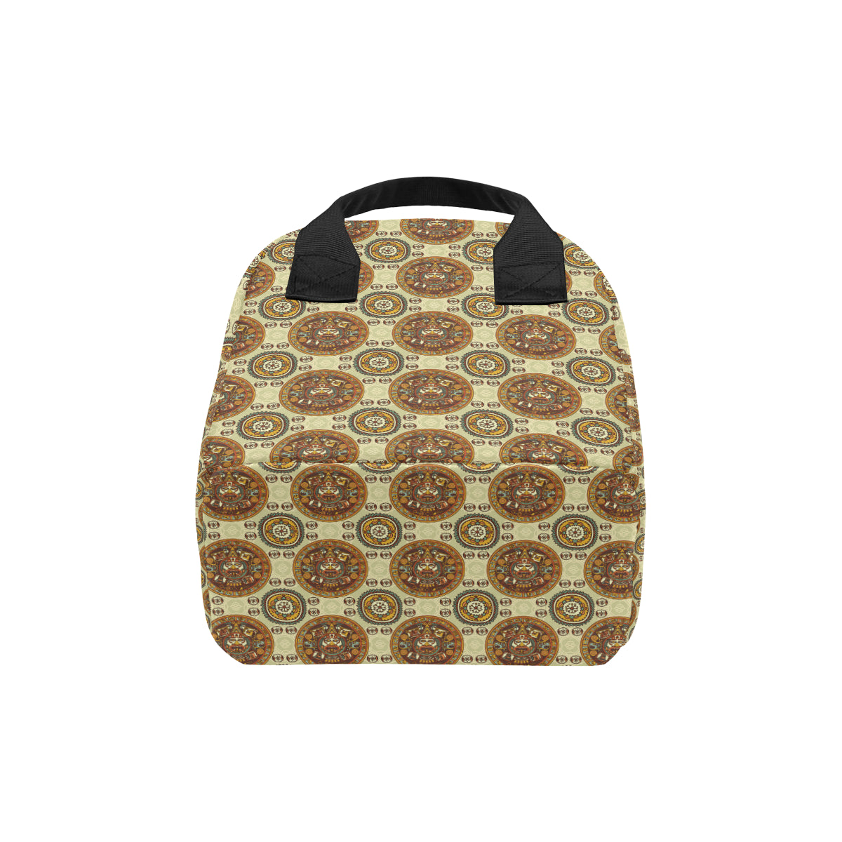 Calendar Aztec Themed Print Pattern Insulated Lunch Bag