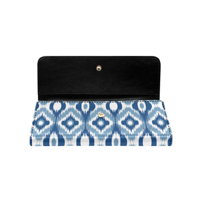 Ikat Pattern Print Design 03 Women's Trifold Wallet