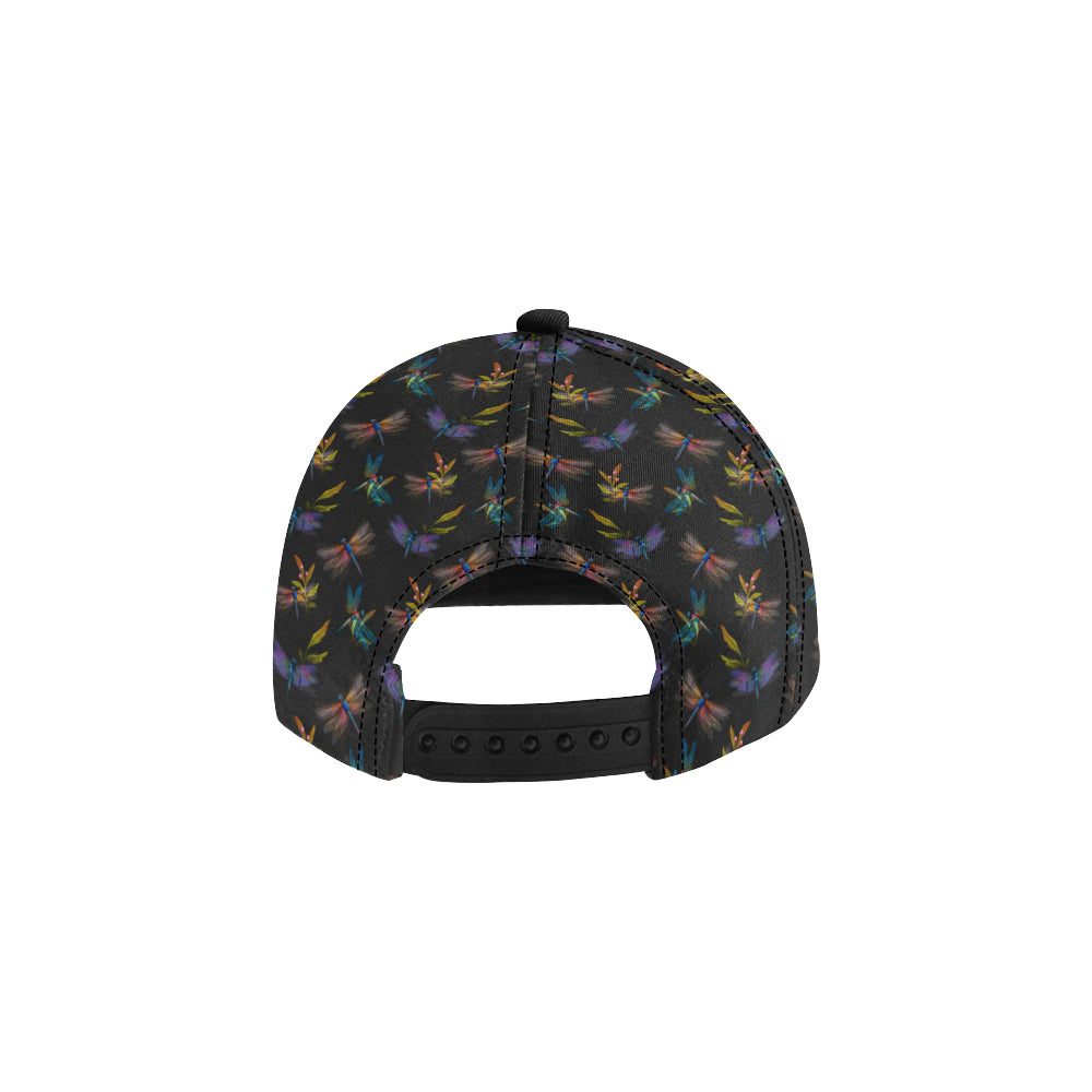 Dragonfly Colorful Realistic Print Snapback Cap