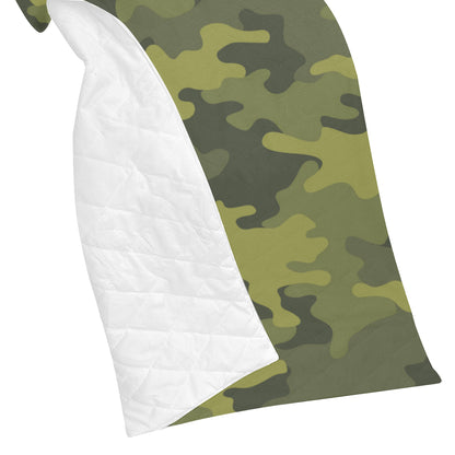 Military Camouflage Pattern Print Design 02 Premium Quilt