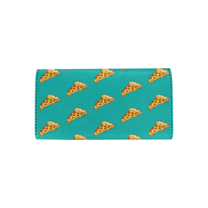 Pizza Pattern Print Design A03 Women's Trifold Wallet