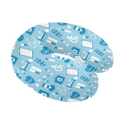 Medical Pattern Print Design 05 U-Shaped Travel Neck Pillow