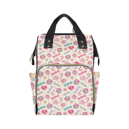 Candy Pattern Print Design CA04 Diaper Bag Backpack