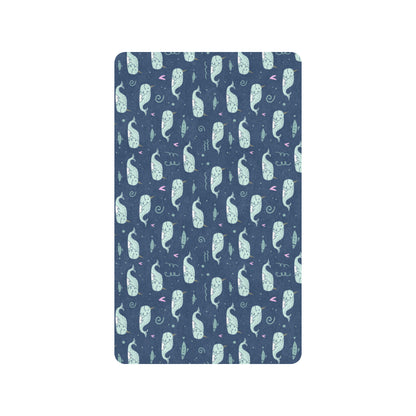 Narwhal Design Print Rubber Doormat