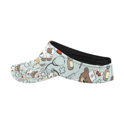 Nurse Bear Pattern Print Design A01 Unisex Sun Visor