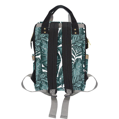 Tropical Palm Leaves Pattern Diaper Bag Backpack
