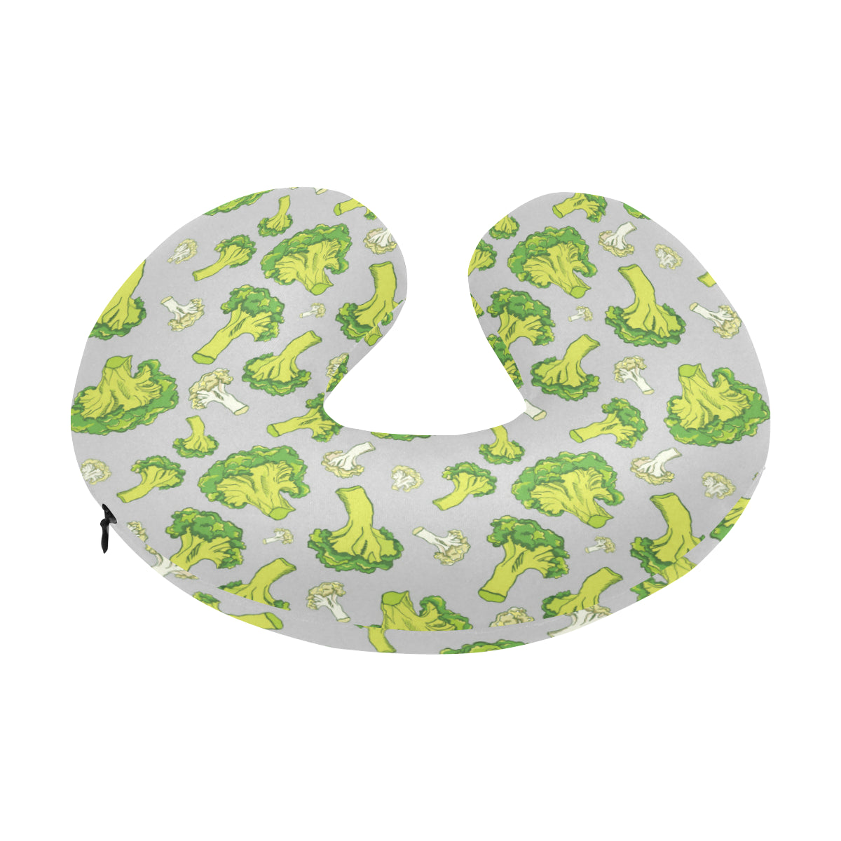 Broccoli Pattern Print Design 03 U-Shaped Travel Neck Pillow