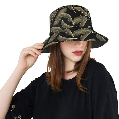 Banana Leaf Pattern Print Design BL07 Unisex Bucket Hat