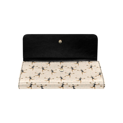 Cheerleader Pattern Print Design 03 Women's Trifold Wallet