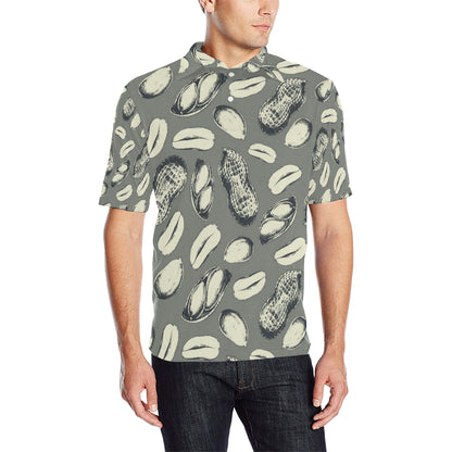 Peanut Pattern Print Design A01 Men Polo Shirt