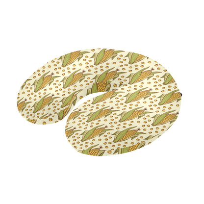 Corn Pattern Print Design 01 U-Shaped Travel Neck Pillow