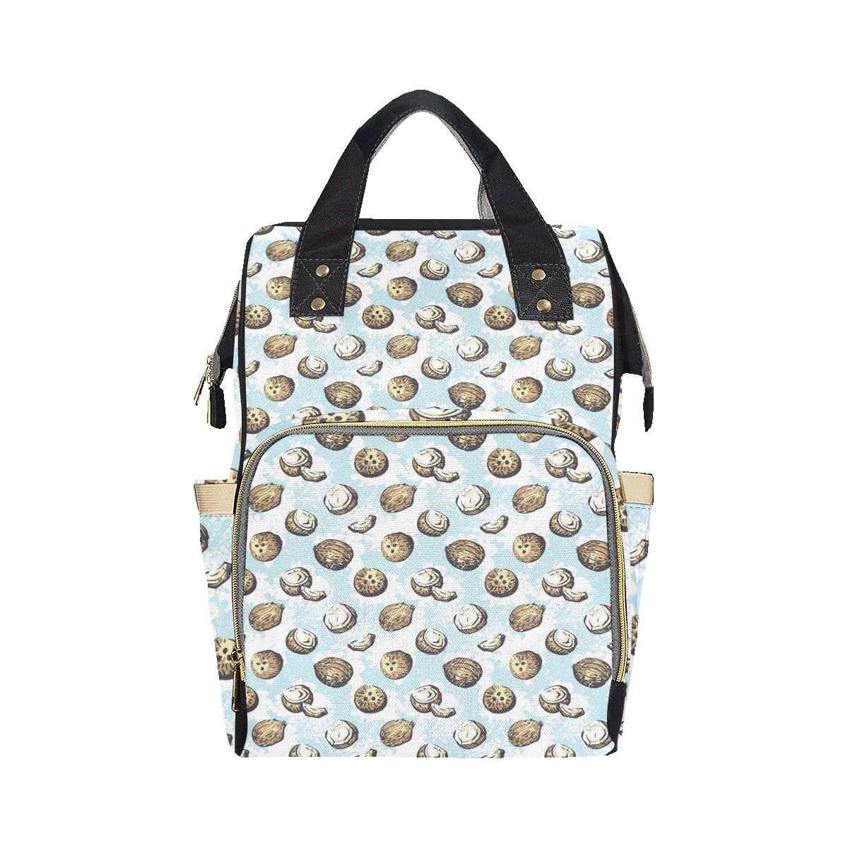 Coconut Pattern Print Design CN01 Diaper Bag Backpack