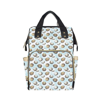 Coconut Pattern Print Design CN01 Diaper Bag Backpack