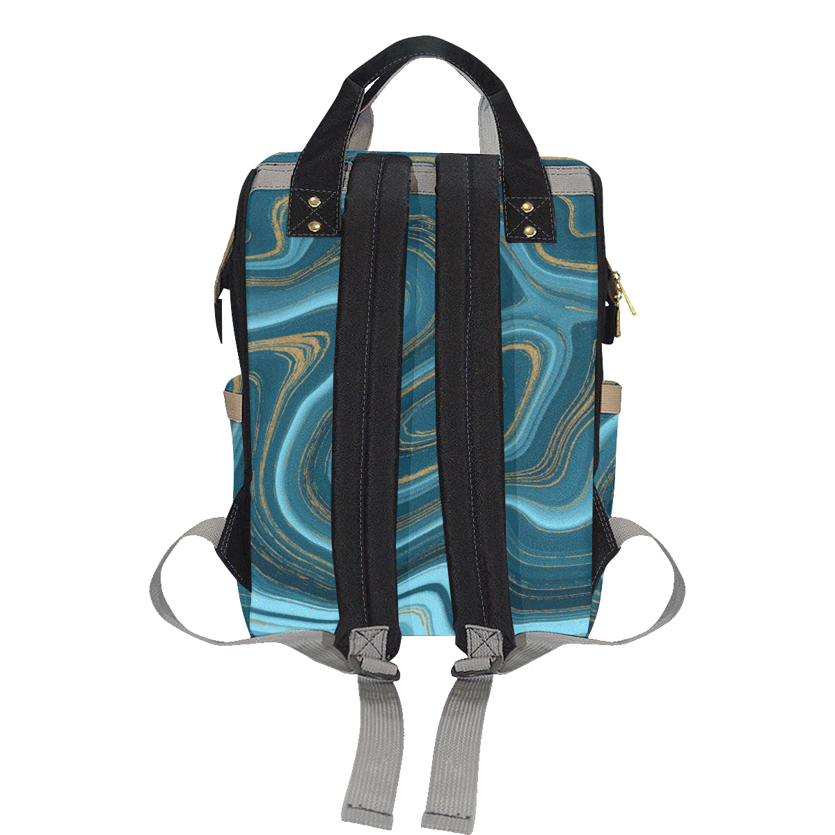 Liquid Pattern Print Design 04 Diaper Bag Backpack