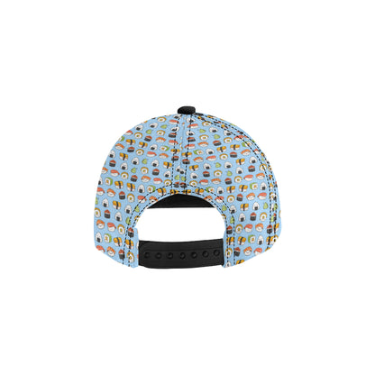 Sushi Cartoon Design Snapback Cap