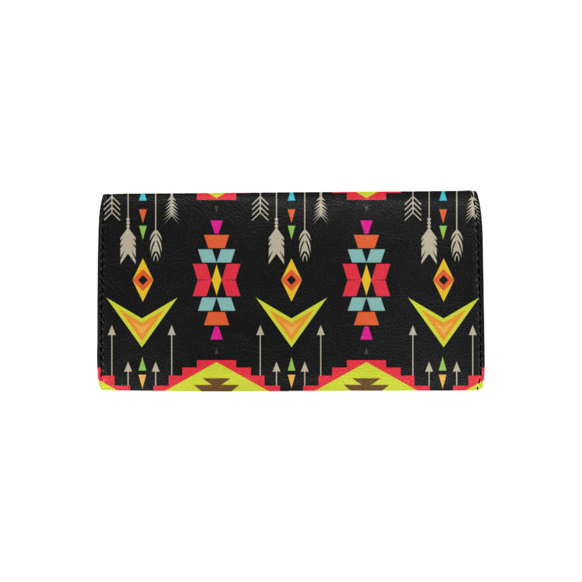 Native Pattern Print Design A05 Women's Trifold Wallet
