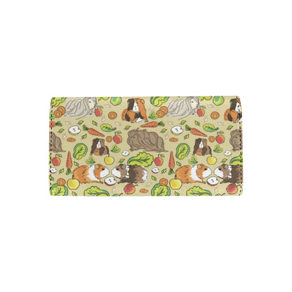 Guinea Pig Pattern Print Design 02 Women's Trifold Wallet