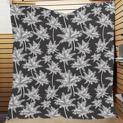 Palm Tree Pattern Print Design PT03 Premium Quilt