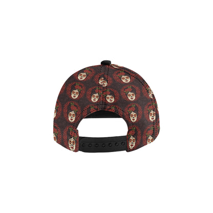 Day of the Dead Mexican Girl Snapback Cap