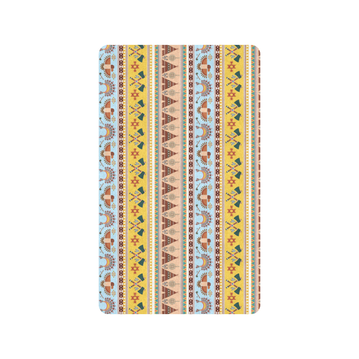 Native American Pattern Design Print Rubber Doormat