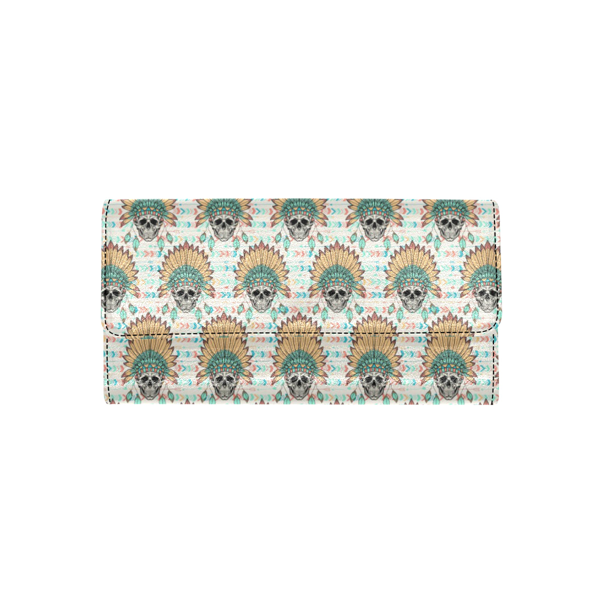 Boho Pattern Print Design 04 Women's Trifold Wallet