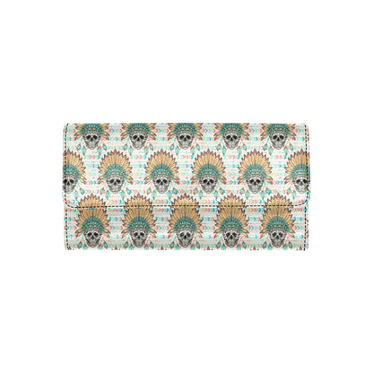 Boho Pattern Print Design 04 Women's Trifold Wallet