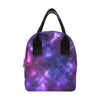 Celestial Purple Blue Galaxy Insulated Lunch Bag