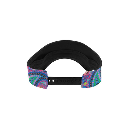 Paisley Colorful Pattern Print Design A02 Unisex Sun Visor