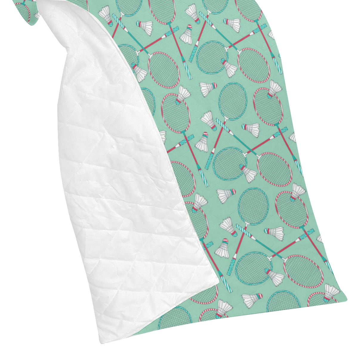 Badminton Pattern Print Design 05 Premium Quilt