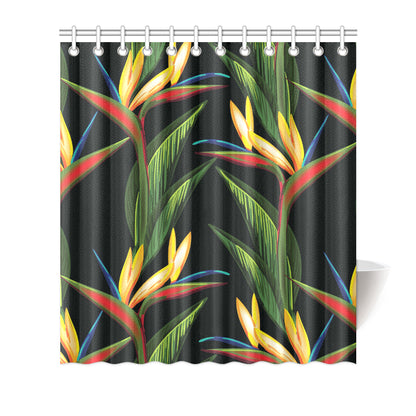 Bird Of Paradise Pattern Print Design BOP012 Shower Curtain